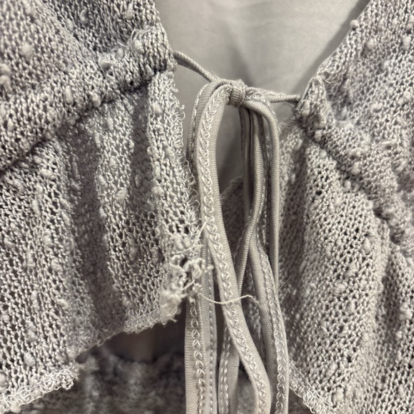 Belle sleeve lavender top with drawstring waist from Urban Outfitters - Picture 3 of 4